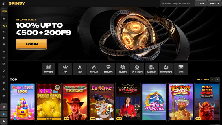Rewarding Features at Spinsy Casino Online